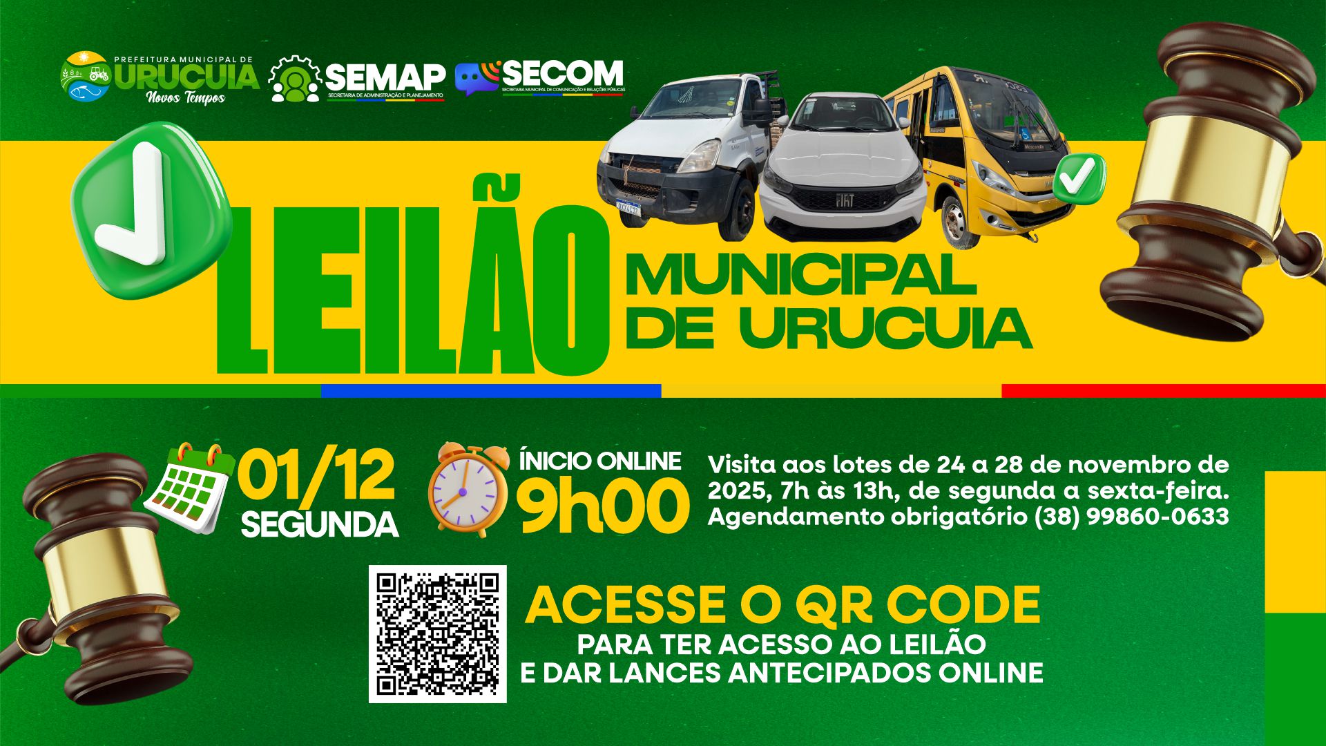 LEILÃO 2025 - PREFEITURA DE URUCUIA MG